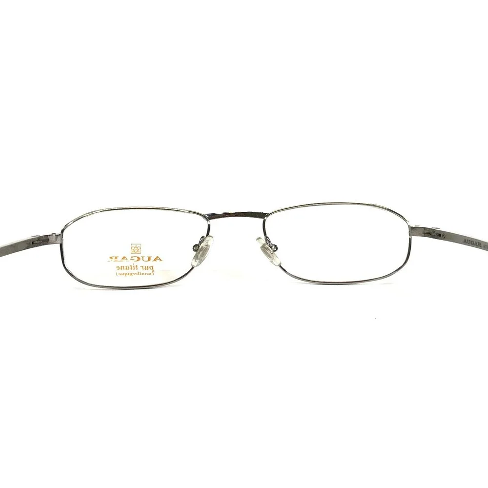 Augar Eyeglasses Frames HT161 GRIS Red Silver 22KT GP Gold Plated 52-20-135